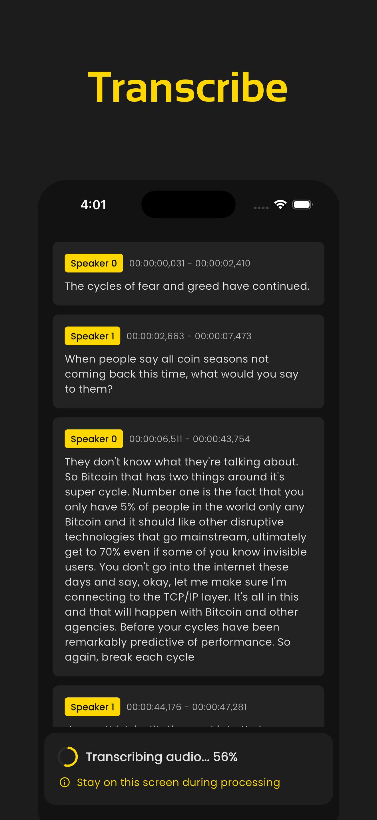 TranscriAI Screenshot 2